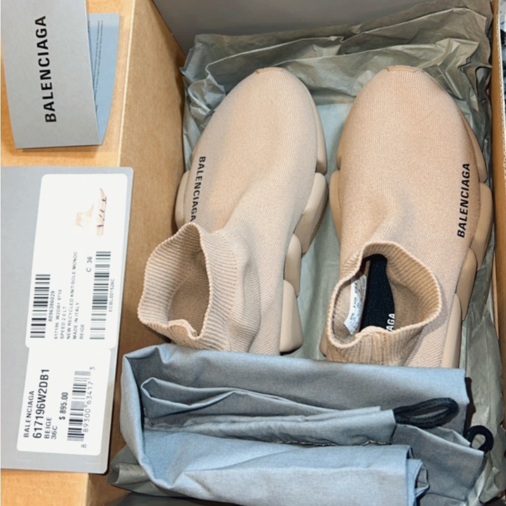 Speed 2.0 LT Balenciaga. New recycle knit/Sole monoc